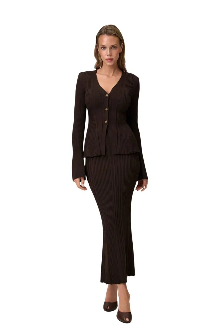 Lugo Cardigan - Espresso