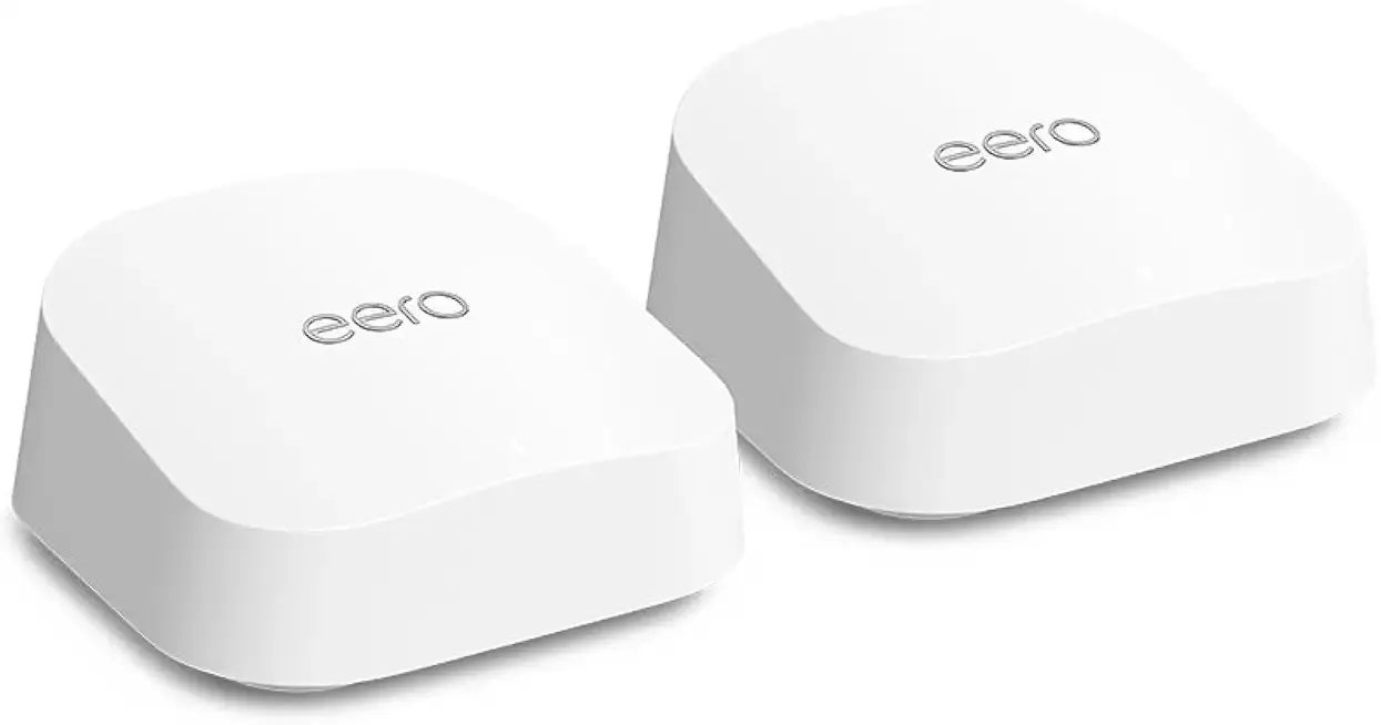 Amazon eero 7 dual-band mesh Wi-Fi 7 router (newest model) - Supports internet plans up to 2.5 Gbps, Coverage up to 4,000 sq. ft., 2-pack