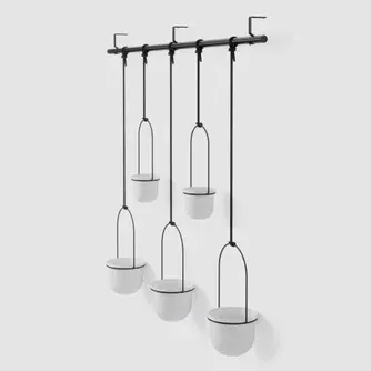 Umbra Triflora Hanging Planter Set of 5 White