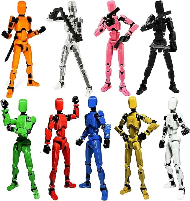 Rugwun Titan 13 Action Figure,Lucky Robot 13 Action Figures,Funny 3D Printed Multi Jointed Action Figures,Nova 13 Action Figure Desktop Decorations Gam…