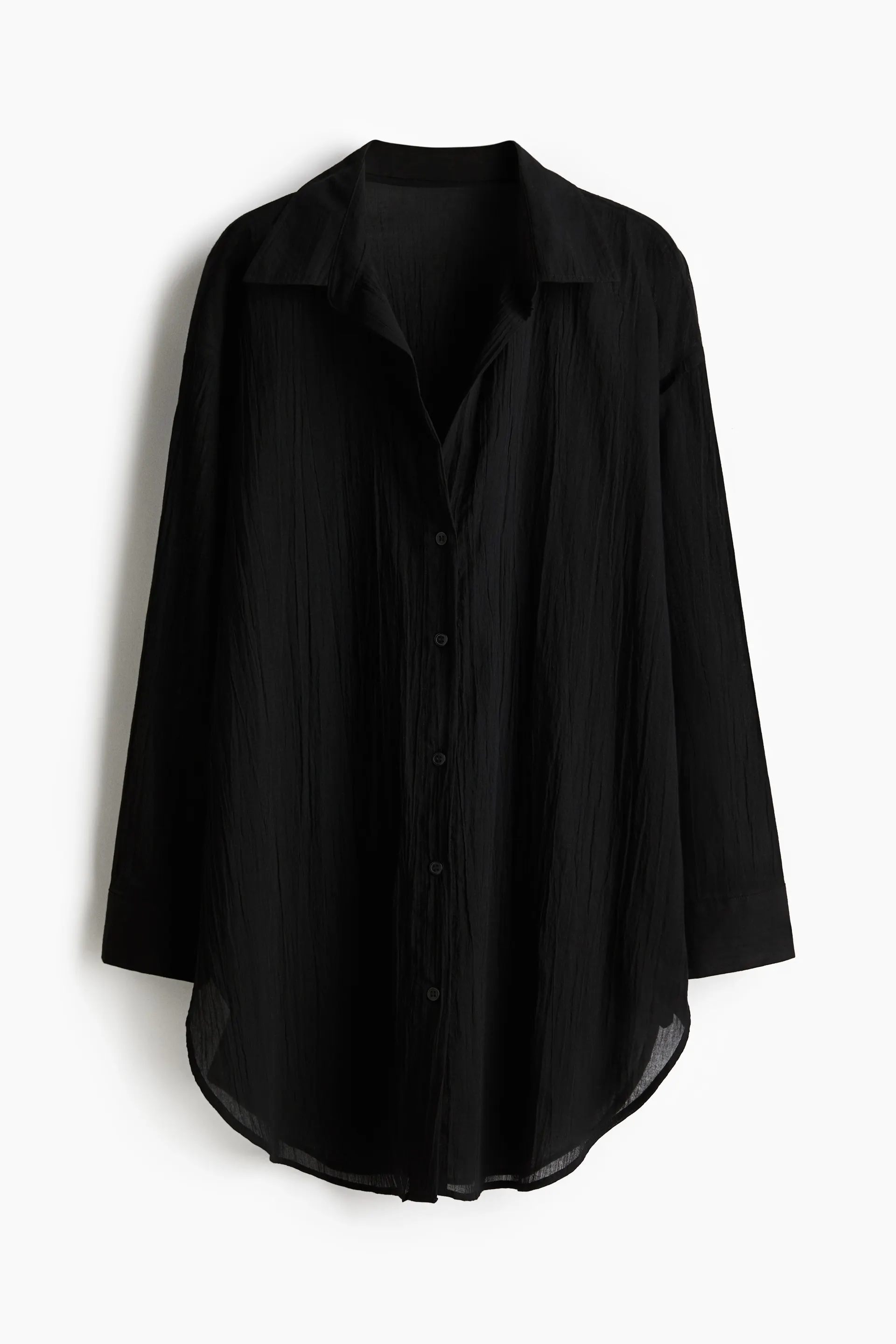 Camisa larga de algodón