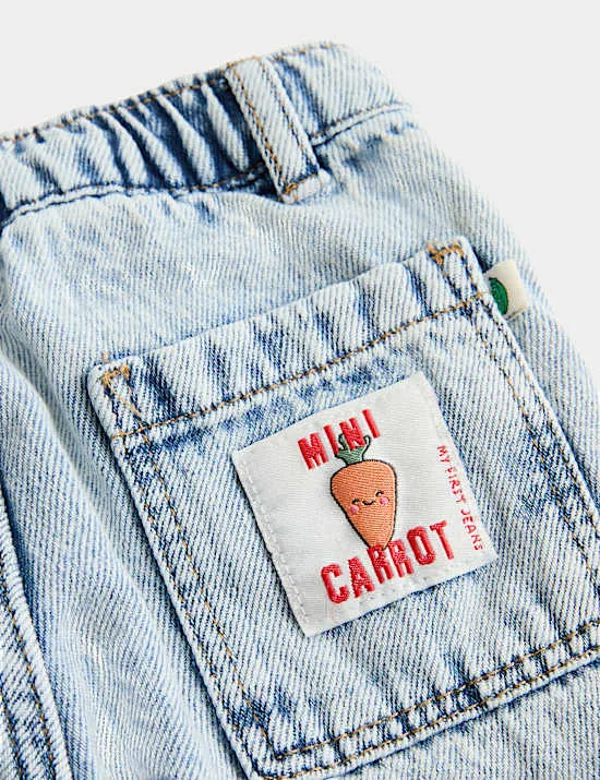 Pure Cotton Carrot Jeans (0 Months-5 Years)