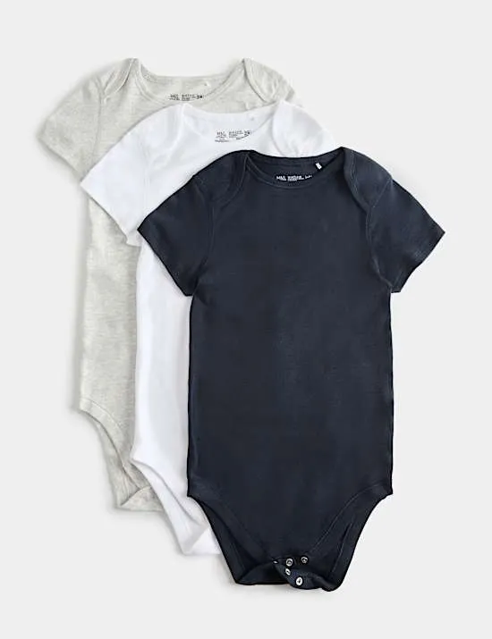 3 Pack Adaptive Pure Cotton Bodysuits (3-16 Yrs)