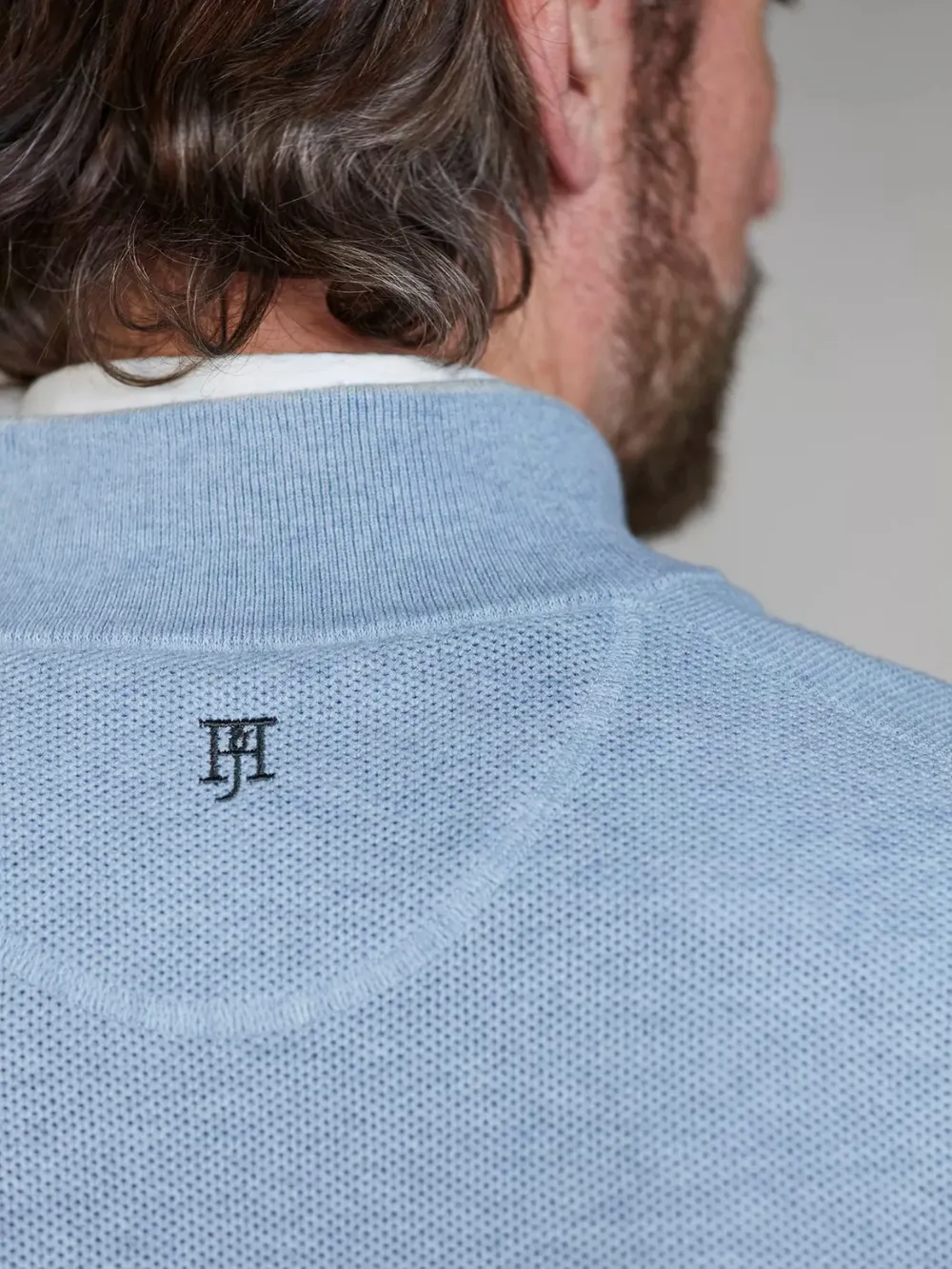 HALF ZIP STRUCTURE SWEATER