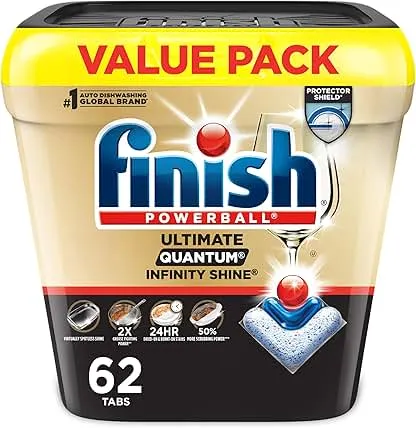 Finish Ultimate Quantum Infinity Shine Dishwasher Pods, New…