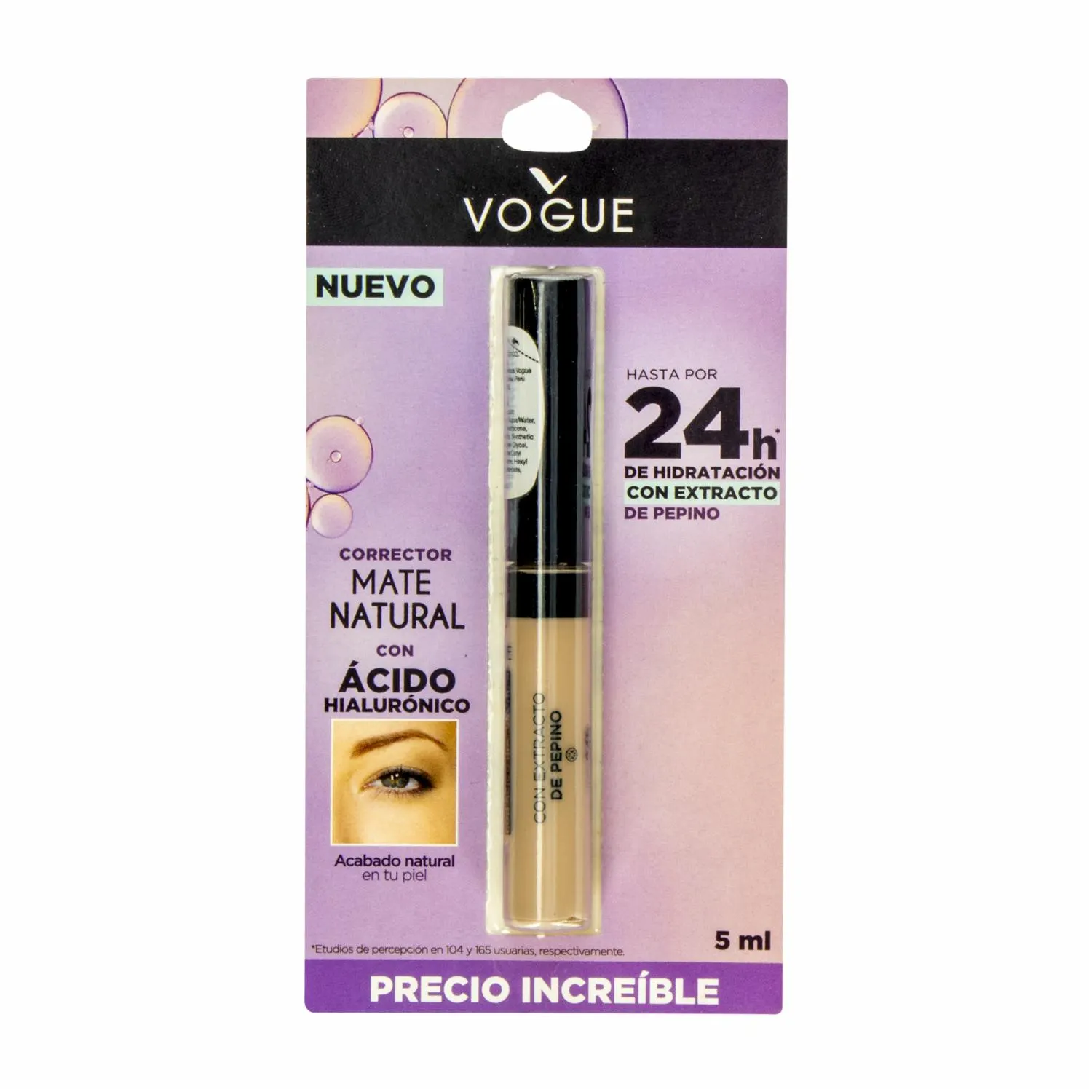 Corrector De Ojeras Líquido Mate Natural VOGUE 5 Ml