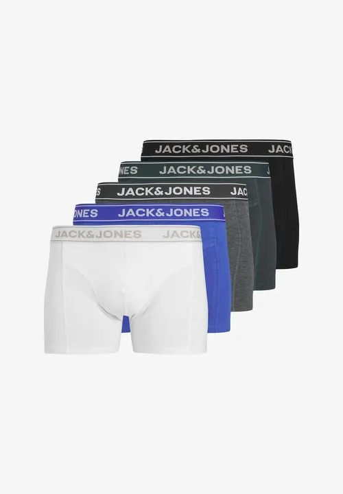 JACBLACK FRIDAY TRUNKS 5 PACK - Bokserbriefs - black pack dark grey melange forest river dazzling blue black