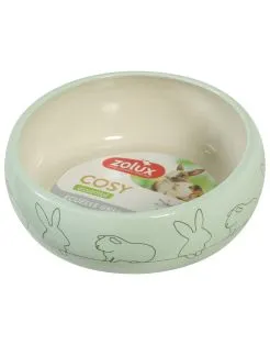 Zolux Cosy Keramische Voerbak - Voer & Drinkbak - 250 ml Lichtgroen