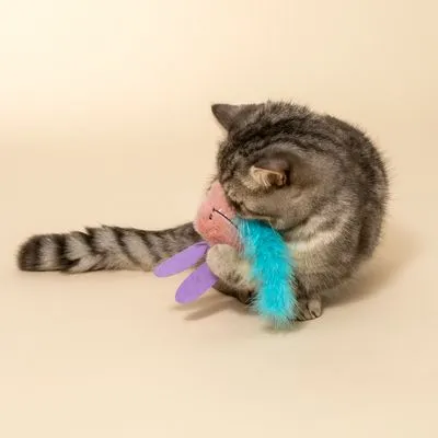 TIAKI Jouet lapin monstre pour chat