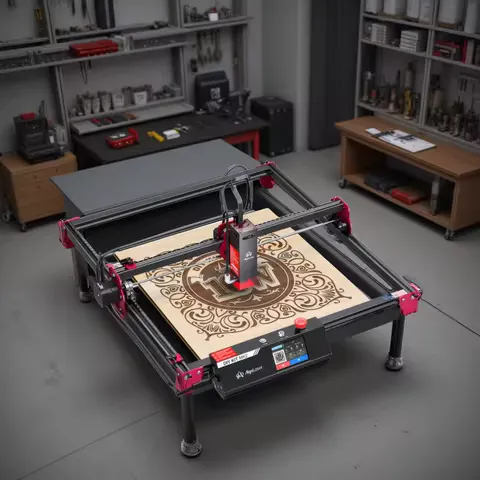 AlgoLaser Laser Engraving Machine DIY KIT MK2 10W High Precision Laser Spot Cutting Machine 3.5Inch Touch Screen Laser Engraver