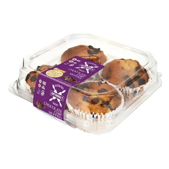 Antonina's Gluten-Free Bakery Kosher Chocolate Chip Frozen Muffins, 10.5 oz Pack, 4 Pack $6.88 65.5 ¢/oz