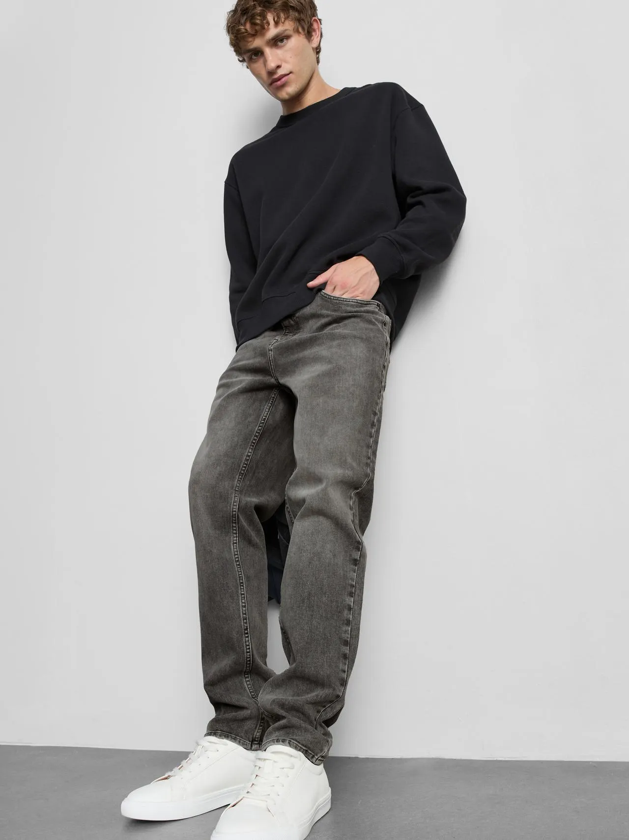 Jean slim à taille mi-haute