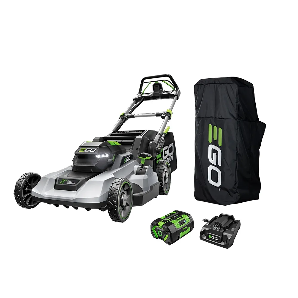 POWER+ 56-volt 21-in Self-propelled Battery Walk Mower with (1) 6.0-ah Battery, Charger, & Free Cover Included