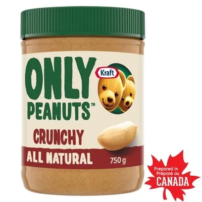Only Peanuts All Natural Crunchy Peanut Butter