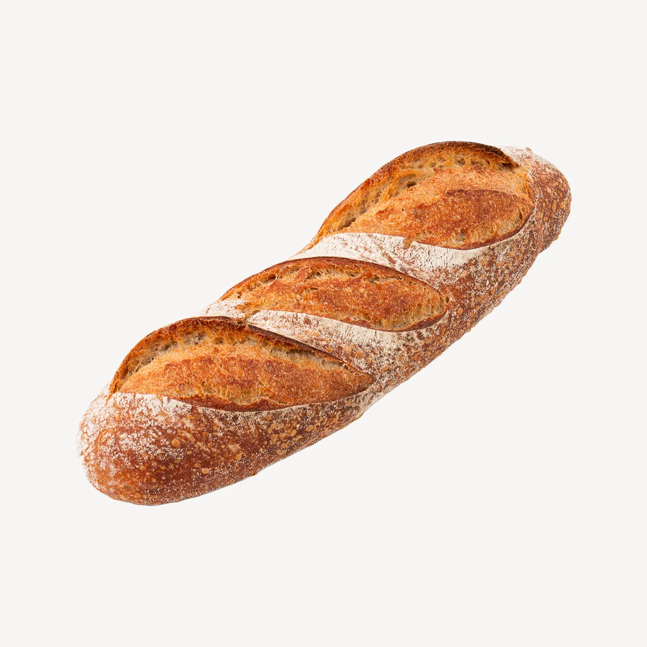 wild wheat sourdough baguette