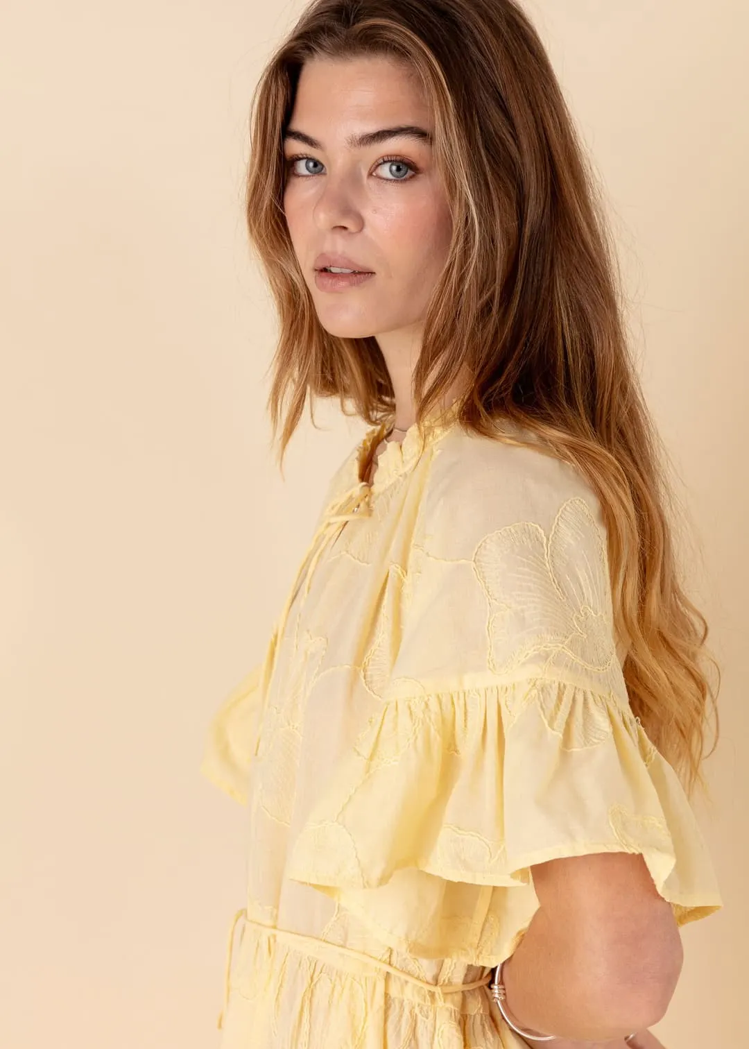 Kort broderad tunika