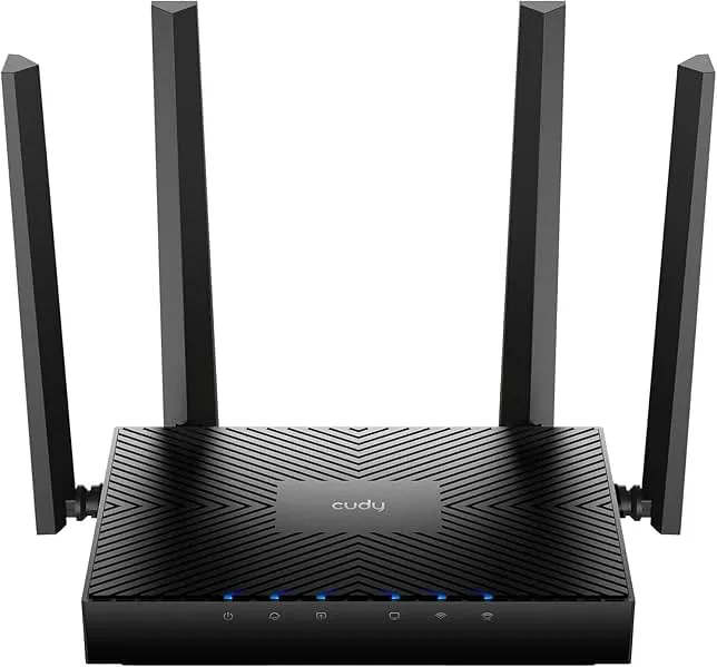 Cudy WR3000E AX3000 Gigabit Dual Band Wi-Fi 6 Mesh Router, MU-MIMO, OFDMA, WireGuard, OpenVPN, WPA3, Cudy Mesh and APP Supported, WR3000E V2.0, Black
