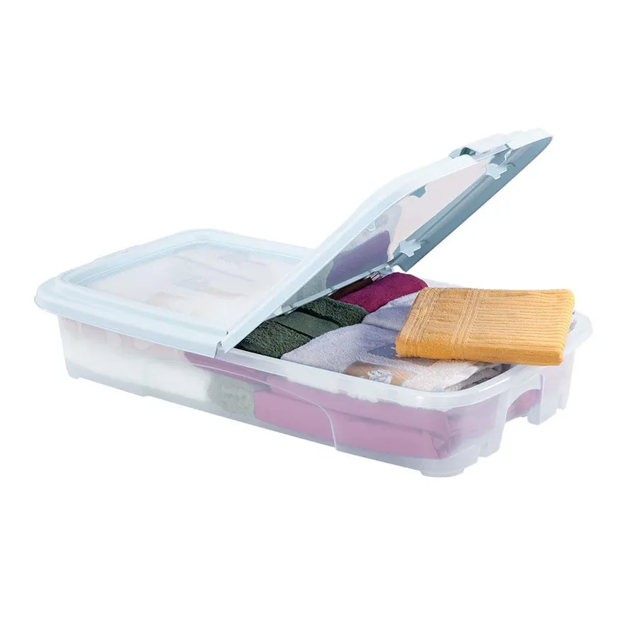 Cajón organizador móvil plano transparente con tapa Rimax