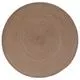 Set de table rond tressé taupe D 38cm