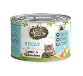 LandPartie mit Lachs, Hühnchen für Katzen 6 x 200 g
