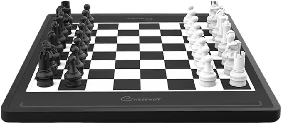 Chessnut Move – Robotic Chessboard with Plastic Pieces, Self-Moving Pieces Simultaneously, Full Piece Recognition, Built-in Chess Engine, Voice Control & Video Integration