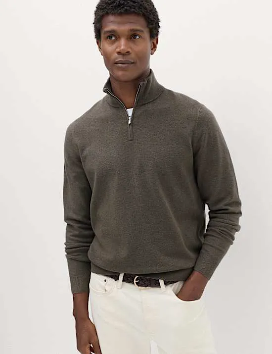 Air-Yarn Half Zip Jumper