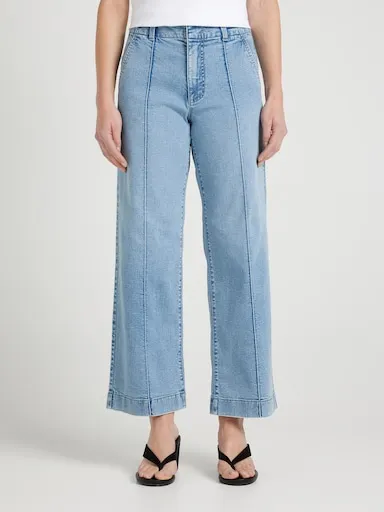 Just Jeans Originals Wide Ankle Pintuck Jeans