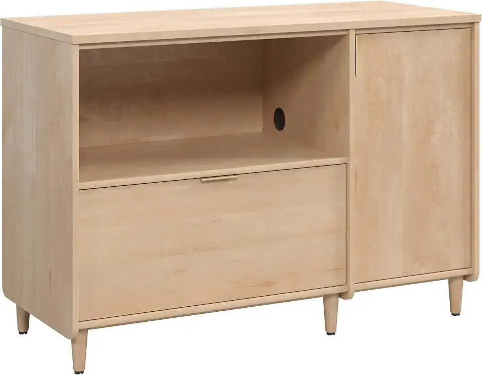 Clifford Place Commercial Office Credenza, for TVs up to 46", in a Natural Maple Finish