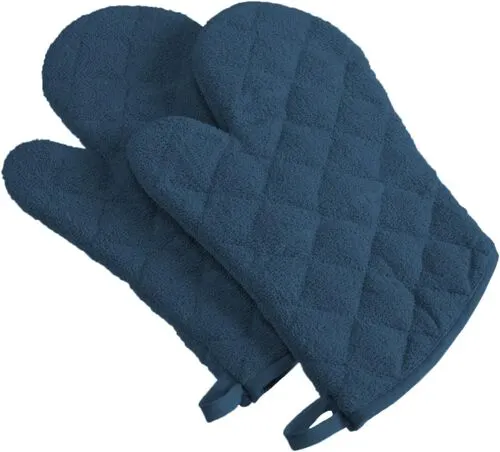 DII Blue Quilted Oven Mitt - 2 Pack