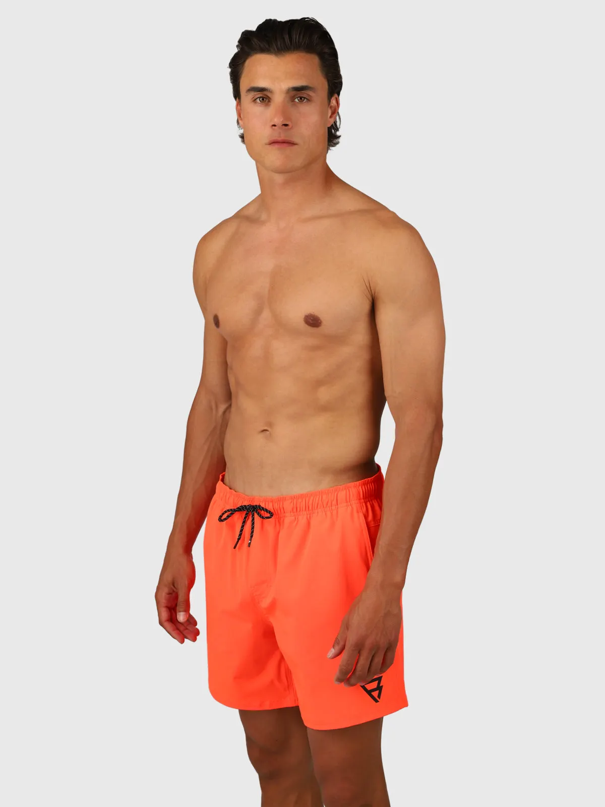 Bru-conic Men Swim Shorts | Neon Orange