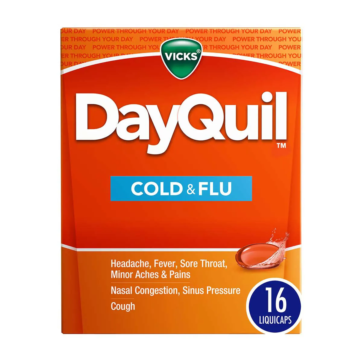 Vicks DayQuil Cold & Flu Relief Liquicaps, 16 ct
