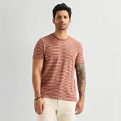 mutual weave Mens Round Neck Short Sleeve T-Shirt