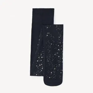 Collants fins imprimé étoiles pailletées fille