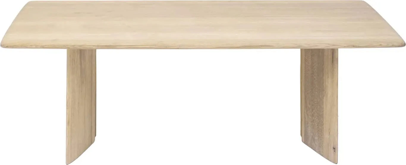 Kiel sofabord 138x60, H46 hvitoljet heltre eik