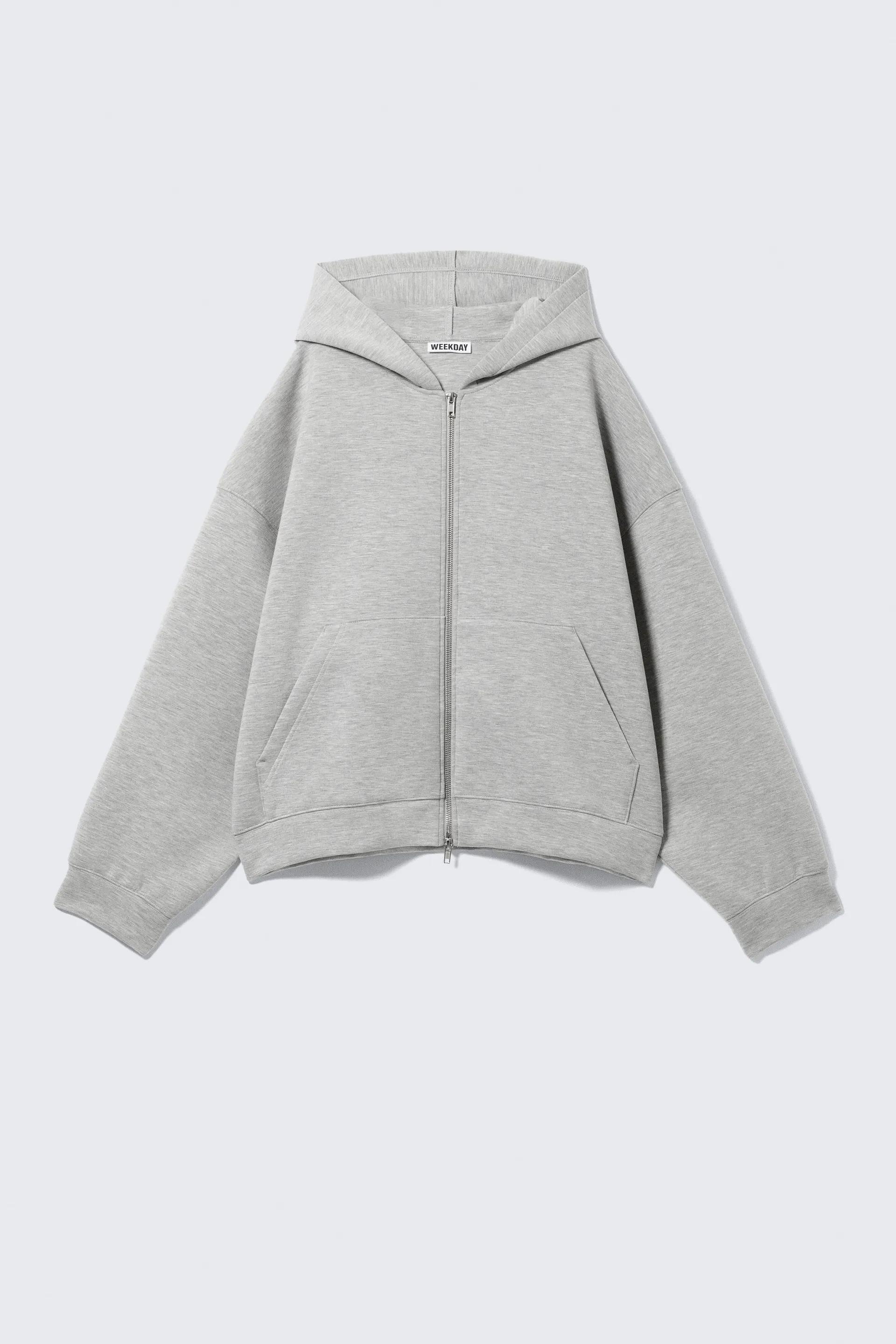 Oversized Scuba Zip-Hoodie