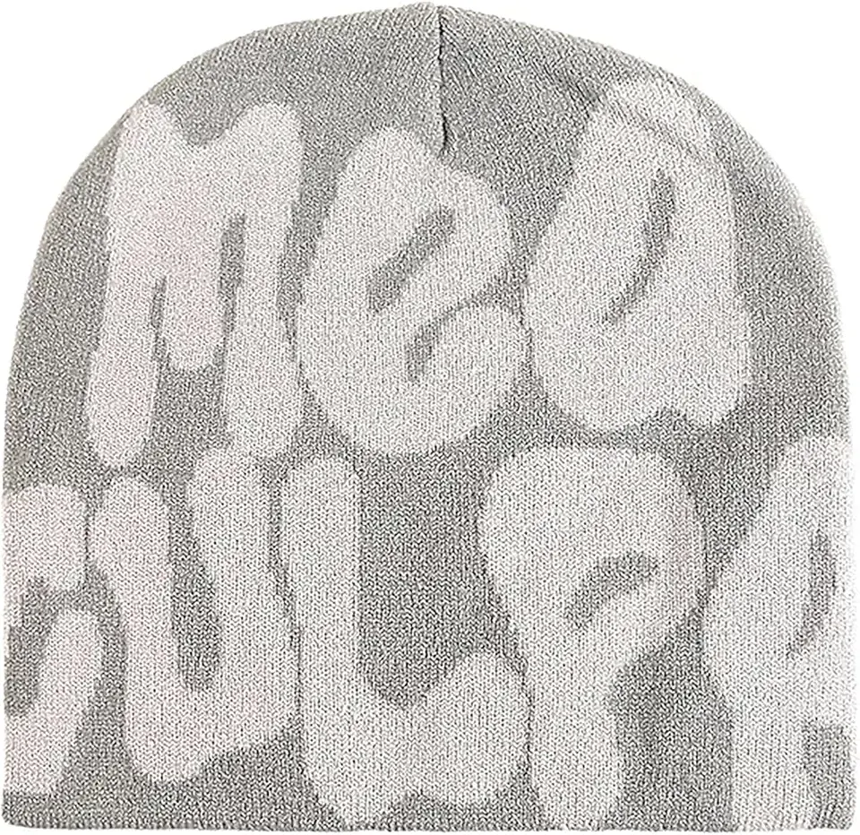 TaowaveWomen Beanie Y2k Hat,MEA Culpa Graphic Beanies Designs,Winter Hat Knit Skull Cap for Women