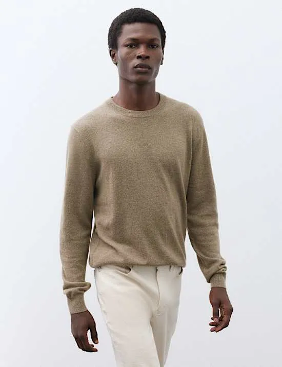 Pullover aus reinem Kaschmir mit Rundhalsausschnitt