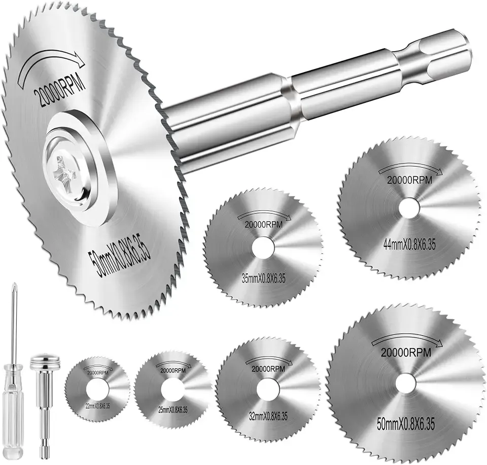 Kuenuilr Cutting Wheel for Drill 1/4 Inch Hex Shank Rotary Drill Saw