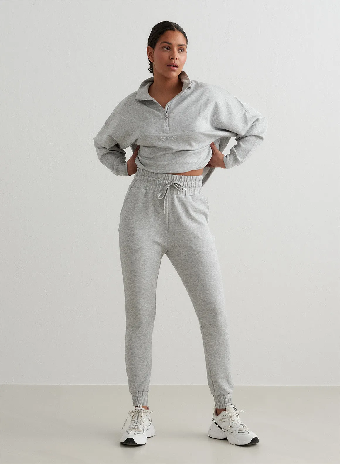 Shadow Grey Light Grey Melange Comfy Sweatpants