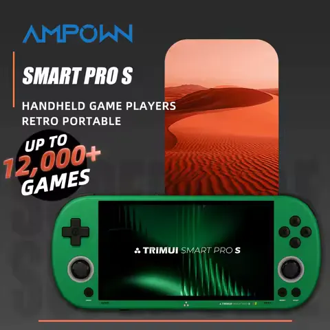 TRIMUI Smart Pro S Handheld Game Players Consoles 4.96'' IPS Screen 5000mAh Linux System Emulator Portable Console Retro Video