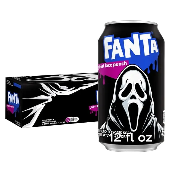 Fanta Ghost Face Punch Soda Pop Fridge Pack Cans, 12 fl oz, 12 Pack, $13.99