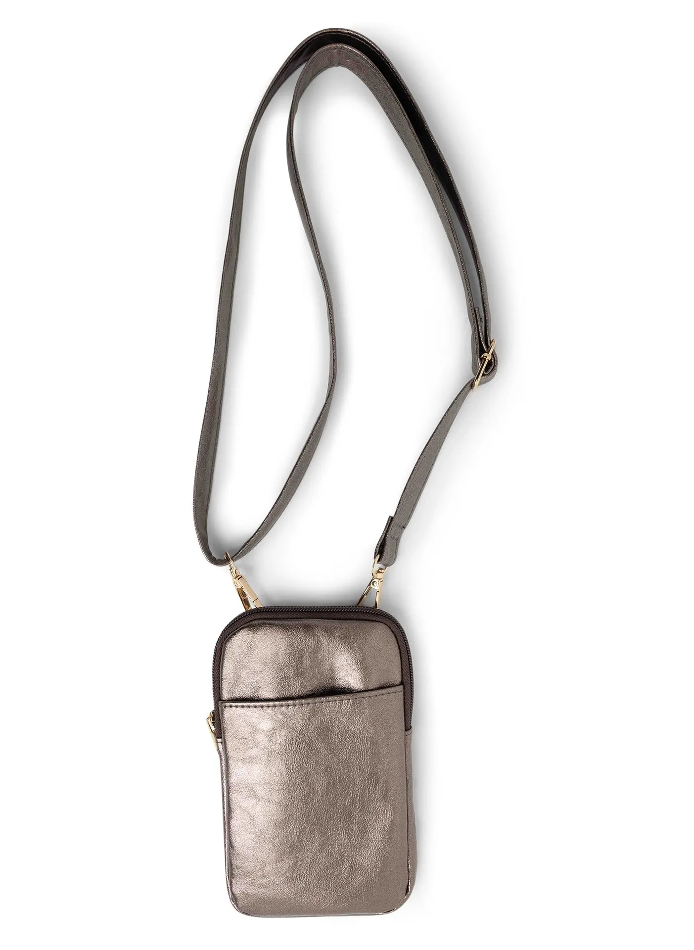 Bronskleurige crossbody tas