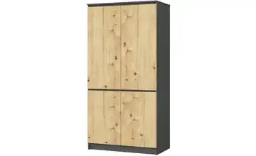 Drehtürenschrank 90 cm breit Valentina