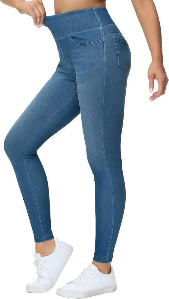 Women's High Waisted Jeggings Pants Stretchy Jean Leggings