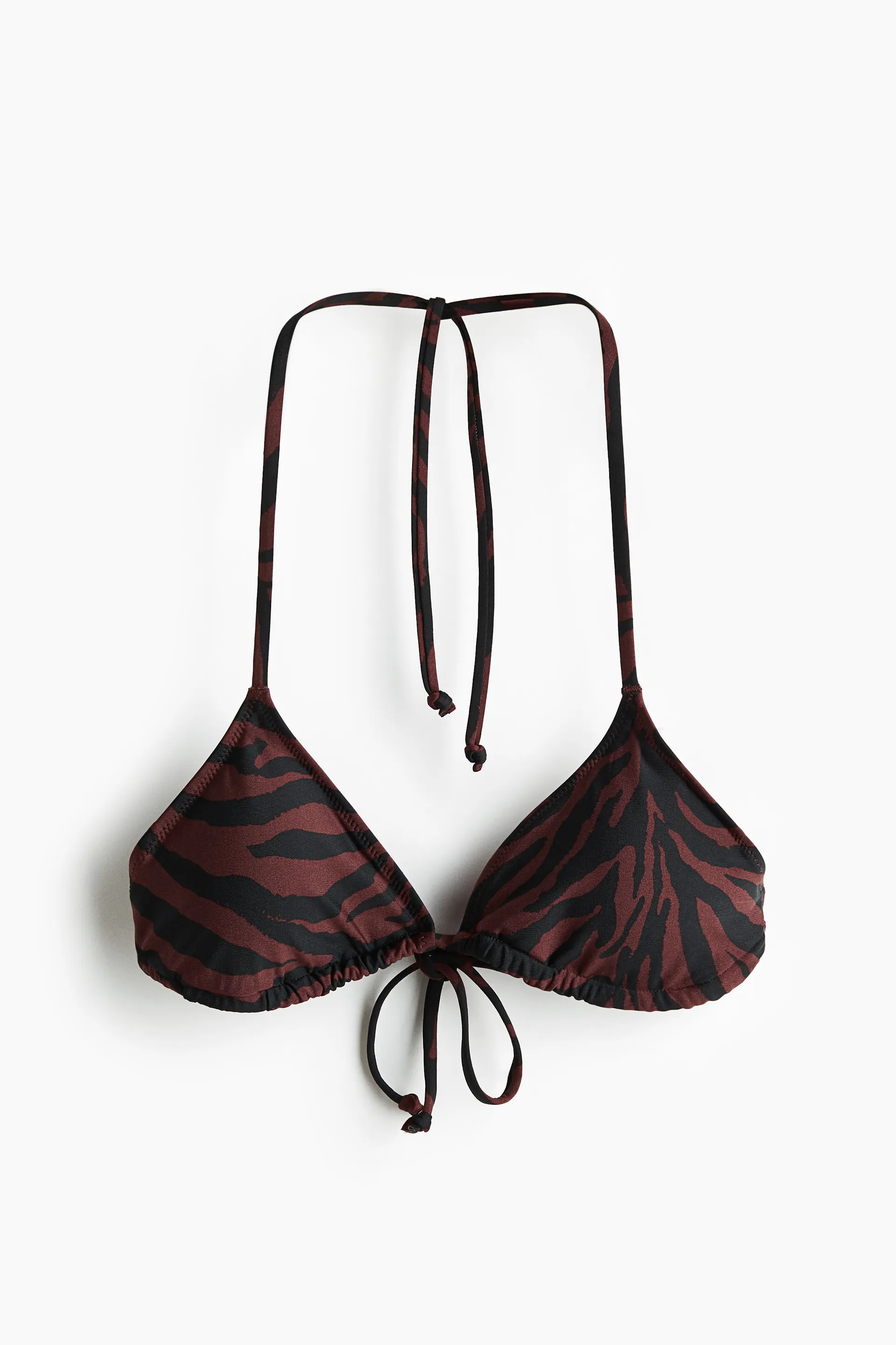 Top de bikini triangular con relleno