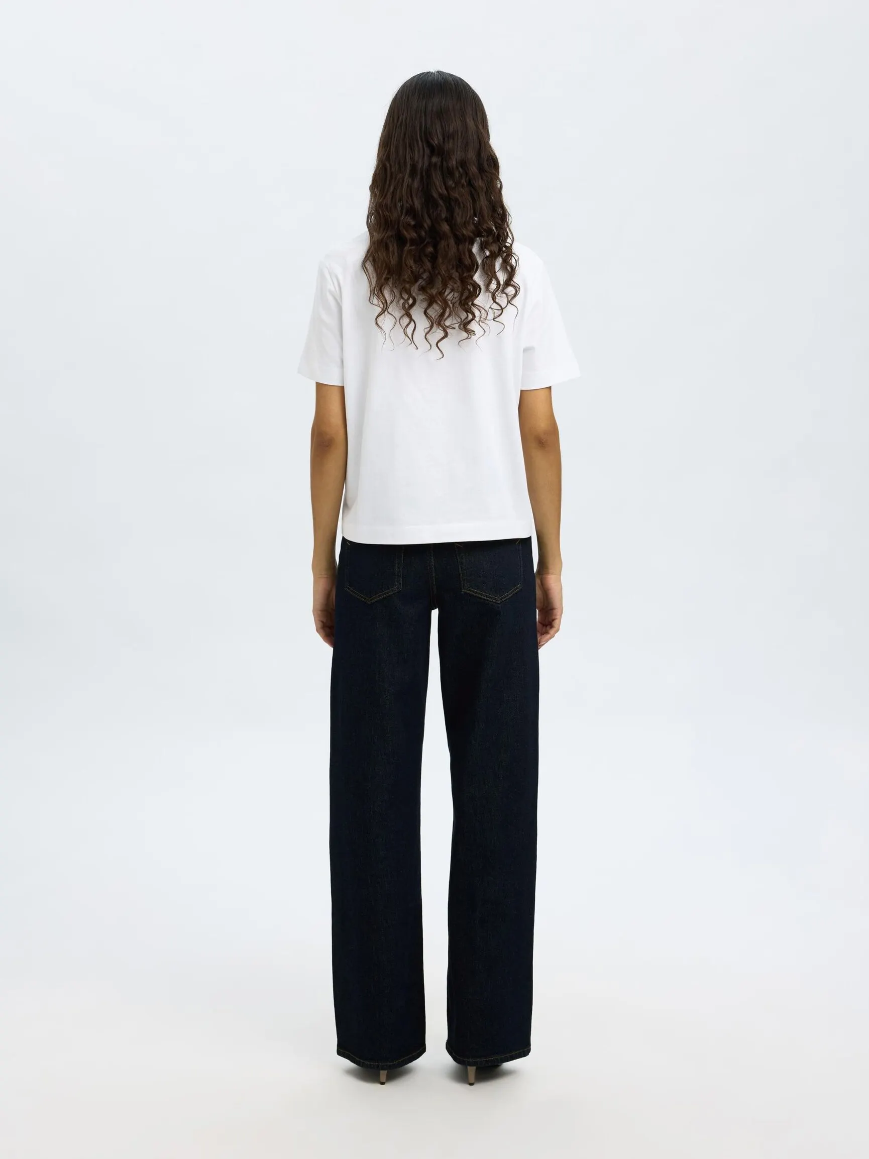 HIGH WAISTED JEANS MED VIDE BEN