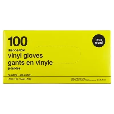 Vinyl Disposable Gloves, Large