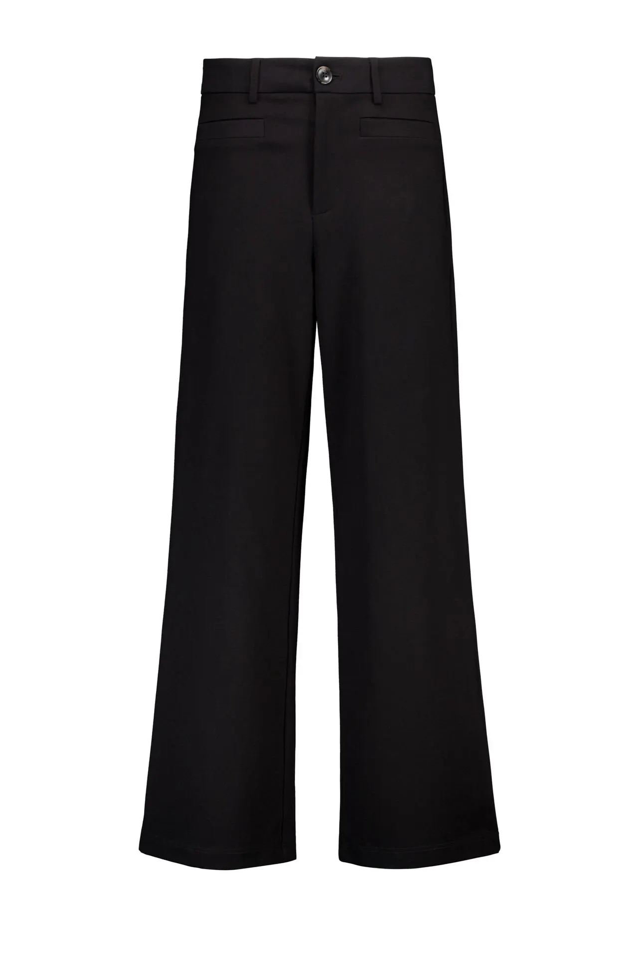 Wide fit pantalon | Zwart | L32