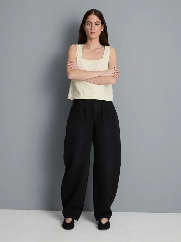 Jean barrel en denim de coton Ultimate