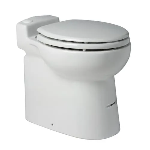 Sanicompact one piece toilet/pump system